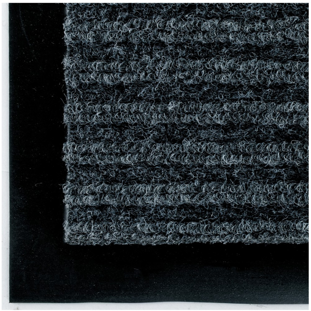 Коврик придверный "OfficeClean", 40х60 см, ребристый, серый - 2