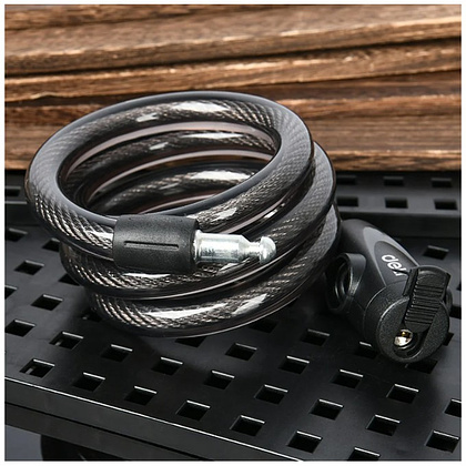 Замок тросовый велосипедный Deli YS EDL508063, 15х1200мм, ключи 2 шт - 7