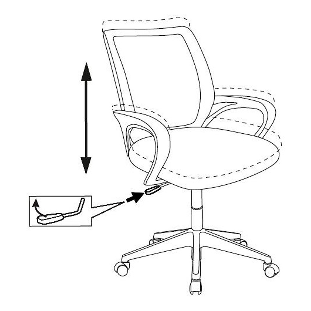 Кресло детское Бюрократ BUROKIDS 1W, ткань, пластик, розовый - 5