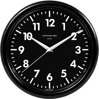 Часы настенные "984565", пластик, 245 мм, черный