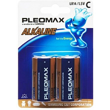 Батарейки алкалиновые "Pleomax C/LR14", 2 шт.