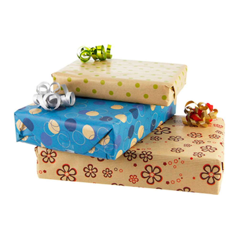 Бумага декоративная в рулоне "Brown Craft. Fantasy", 2x0.7 м, 60 г/м2, ассорти - 3