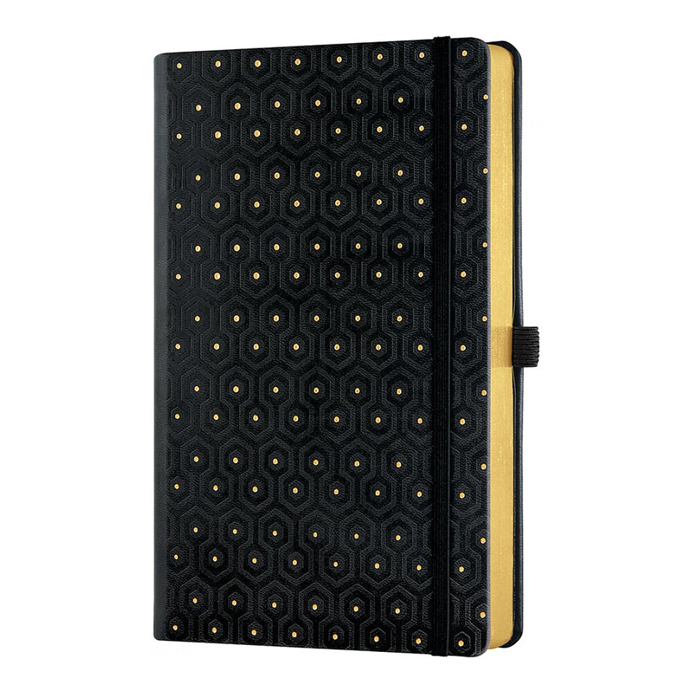 Блокнот Castelli Milano "Honeycomb Gold", А5, 96 листов, линейка, черный, золотой - 2