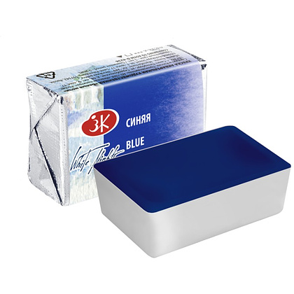 Краски акварельные "Белые ночи", 515 синяя, кювета