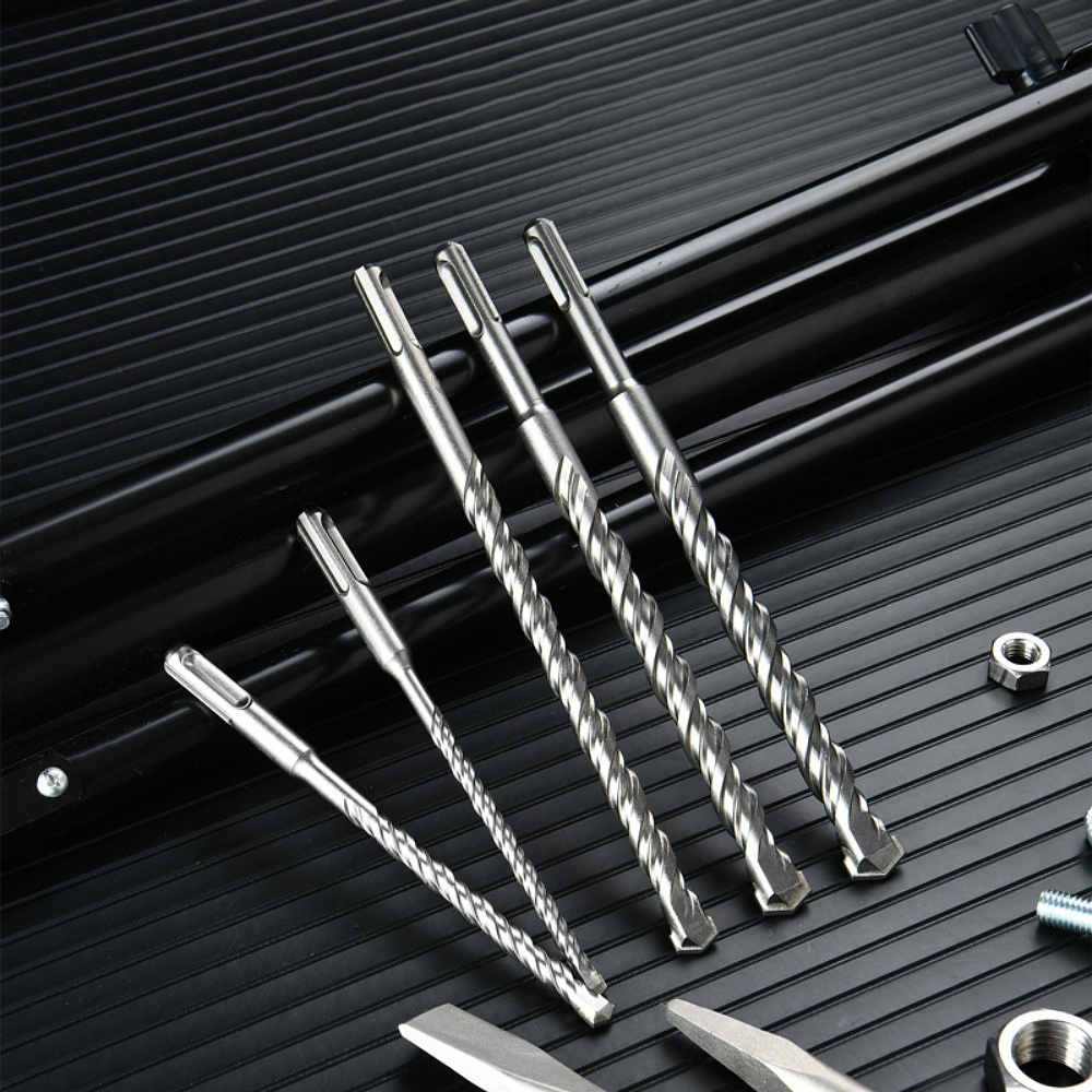 Набор буров и зубил Deli YS EDH-YCZ010-EH1, 6,8,10х160мм, 8,10,12,14,16х210мм SDS+,10 шт. - 3