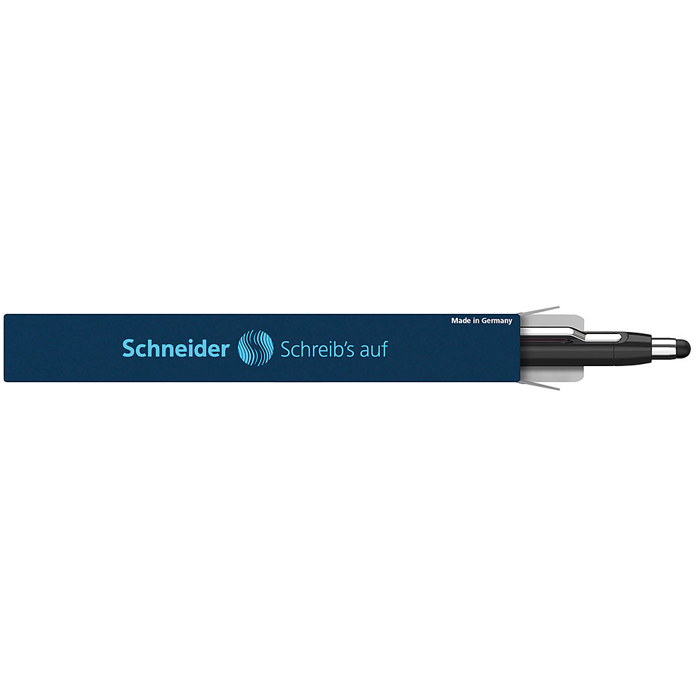 Ручка шариковая автоматическая "Schneider Epsilon Touch", черный, розовый, стерж. синий - 4