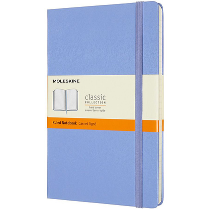 Блокнот "Classic Large", А5, 120 листов, линейка, голубая гортензия