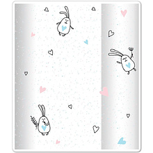 Обложка для тетрадей "Bunny", 350x210 мм, разноцветный