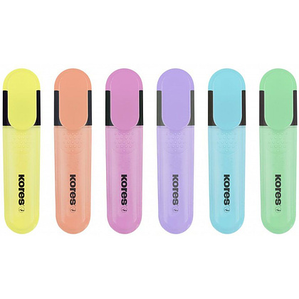 Набор маркеров текстовых "Bright Liner Pastel", 6 шт, ассорти - 2