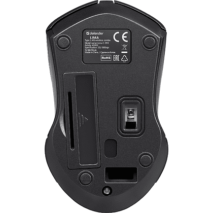 Клавиатура + мышь Defender Lima C-993, беспроводная, черный - 6