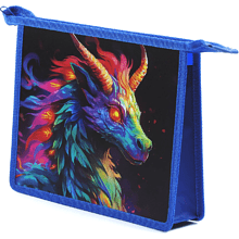 Папка для тетрадей "Дракон", А5, на липучке, пластик, синий