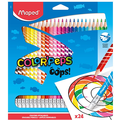 Цветные карандаши Maped "Color' Peps Oops", 24 цвета