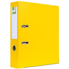 Папка-регистратор "Q-Connect ПВХ Эко", A4, 75 мм, желтый