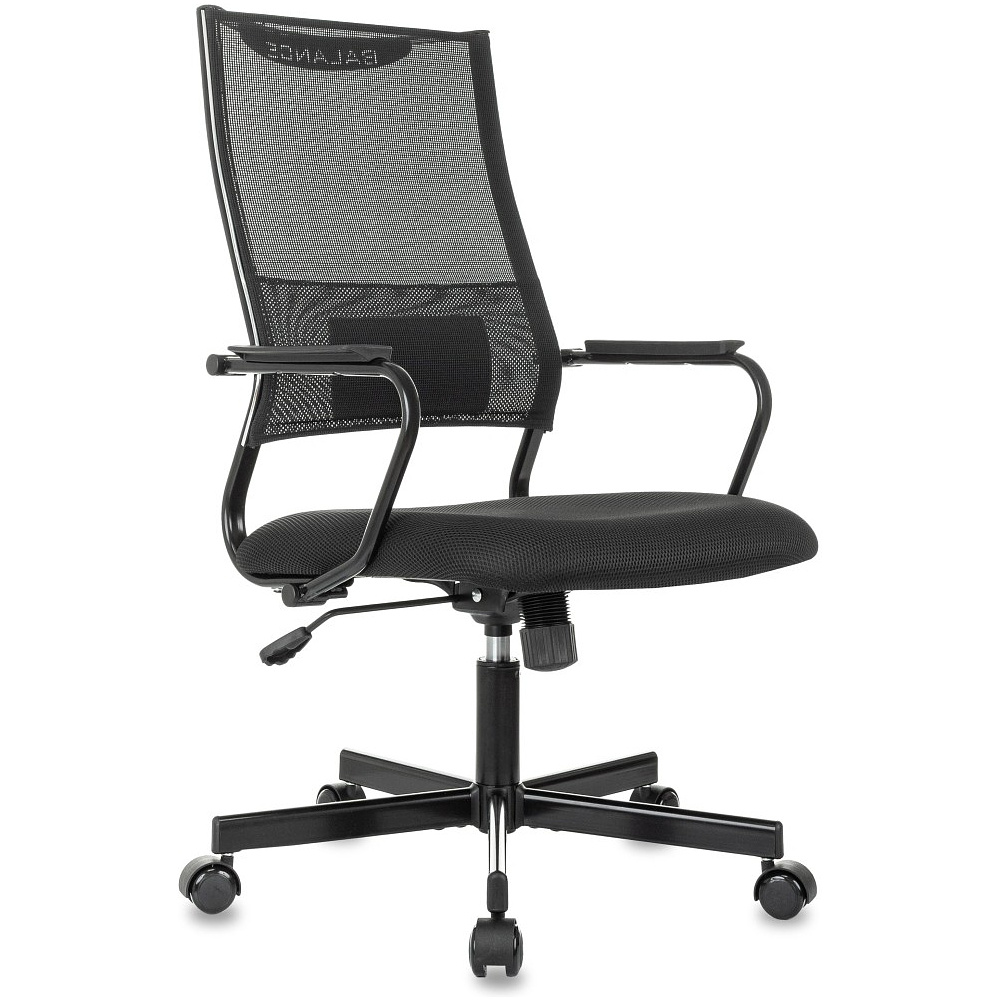 Компьютерное кресло Бюрократ CH Balance, сетка, ткань, черный, металл, черный