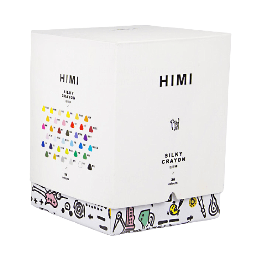 Мелки восковые "Himi Silky Crayon", 36 цветов, ассорти - 6