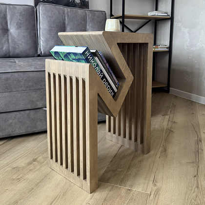 Стол прикроватный Karlinwood CORNER M 500*315*650 мм, фанера натуральная - 2