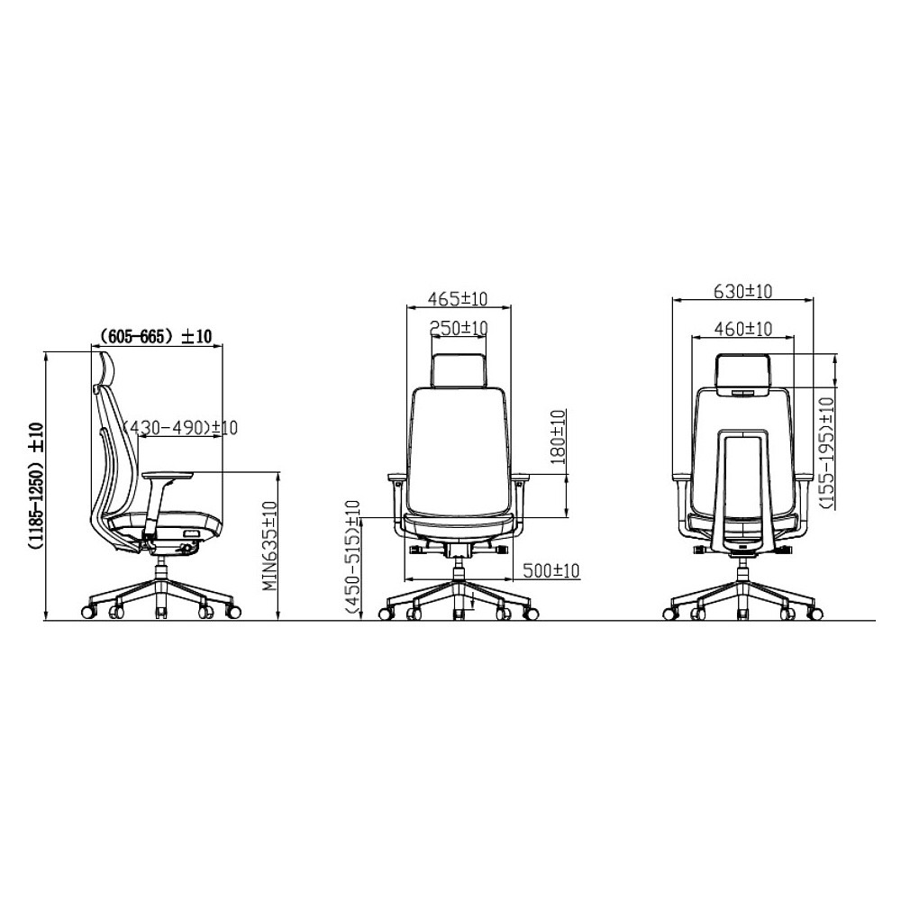 Кресло для руководителя SitZone CH-K55A-BS, ткань, бежевый, пластик, -30% - 6