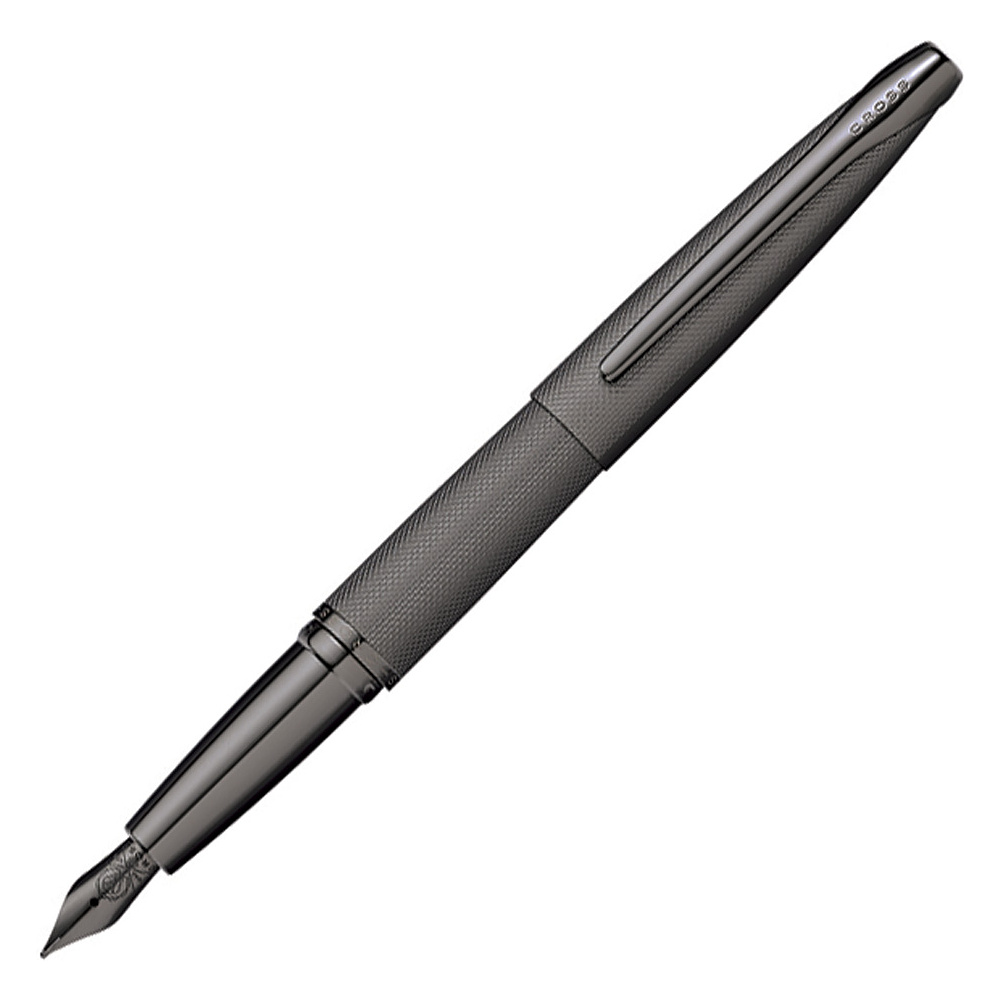 Ручка перьевая Cross "ATX Titanium Grey PVD", M, серый, патрон черный
