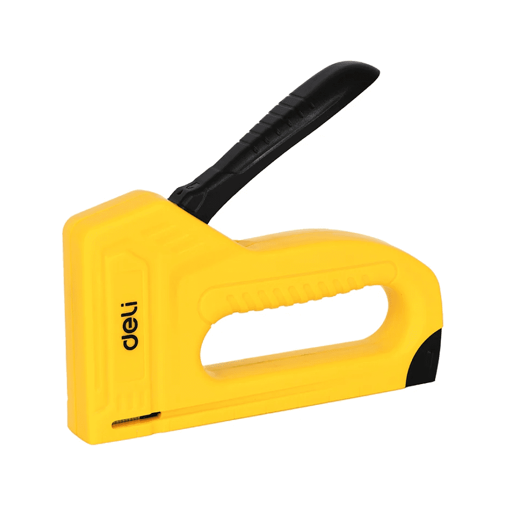 Пистолет скобозабивной Deli EDL238002, 25,5x15x3 см., желтый