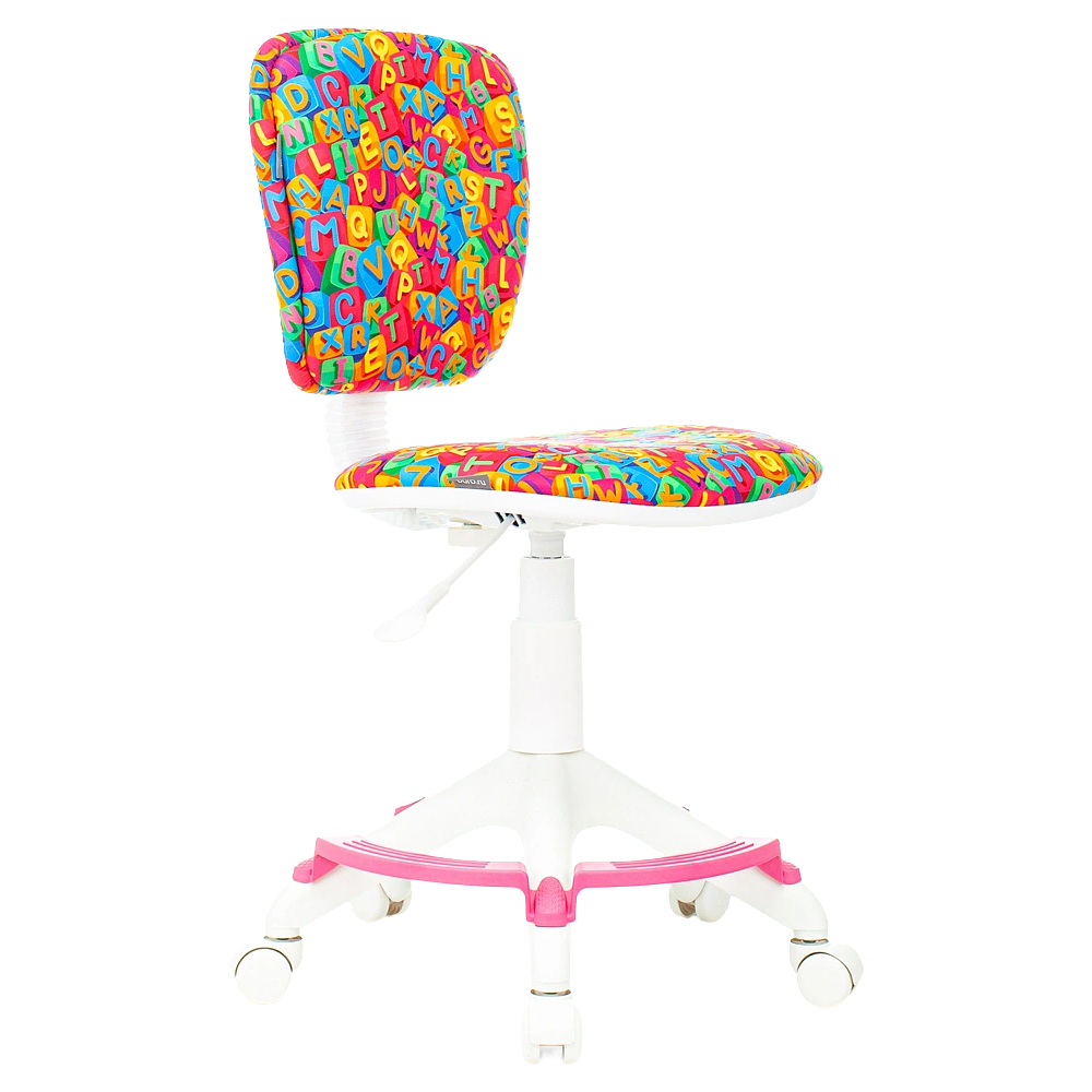 Кресло детское "Бюрократ CH-W204/F", пластик, разноцветный алфавит