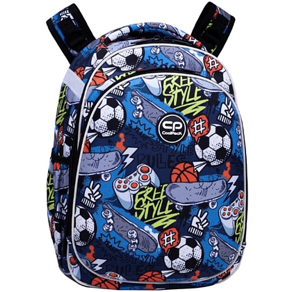 Рюкзак молодежный CoolPack "Hobby", разноцветный