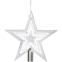 Верхушка елочная "Звезда", серебристый