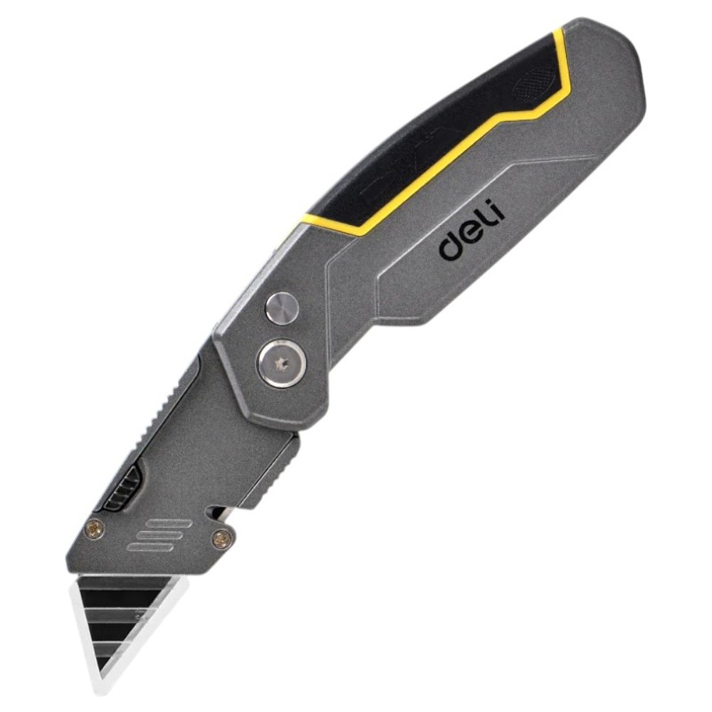 Нож строительный Deli YS EDL006Z, 19 мм, складной, трапеция