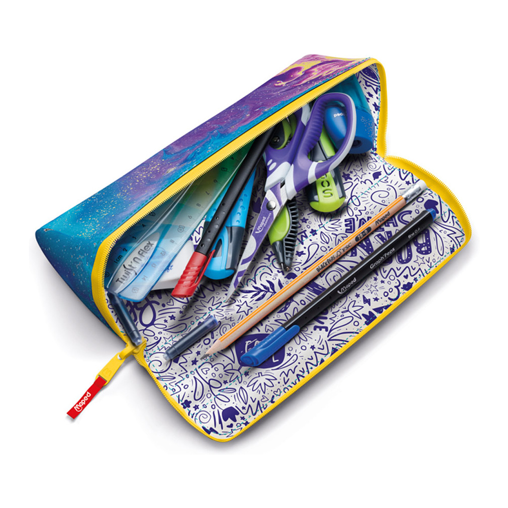 Пенал Maped "Open XXL", 1 отделение, розовый, голубой - 5