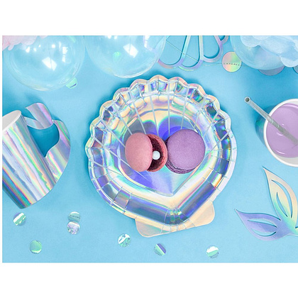 Тарелка бумажная "Русалка", 18.5 см, 6 шт - 3