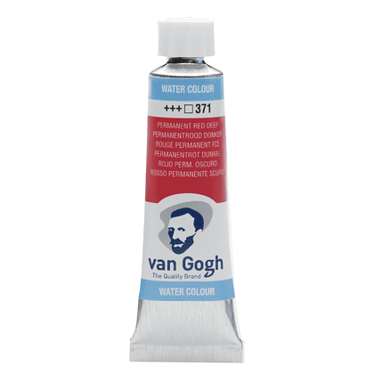 Краски акварельные "Van Gogh", 371 красный темный устойчивый, 10 мл, туба