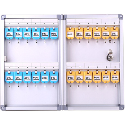 Бокс настенный Deli на 24 ключа + 24 брелока - 2