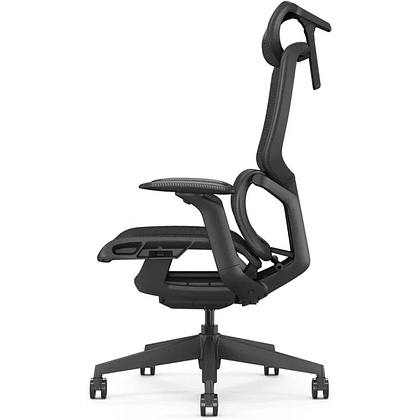 Кресло компьютерное SitZone E-JX-001А, сетка, пластик, черный - 6