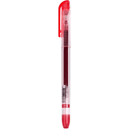 Ручка гелевая "My-Gel Standard", 0.5 мм, прозрачный, стерж. красный