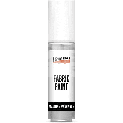 Краски для текстиля "Pentart Fabric paint", серый, банка