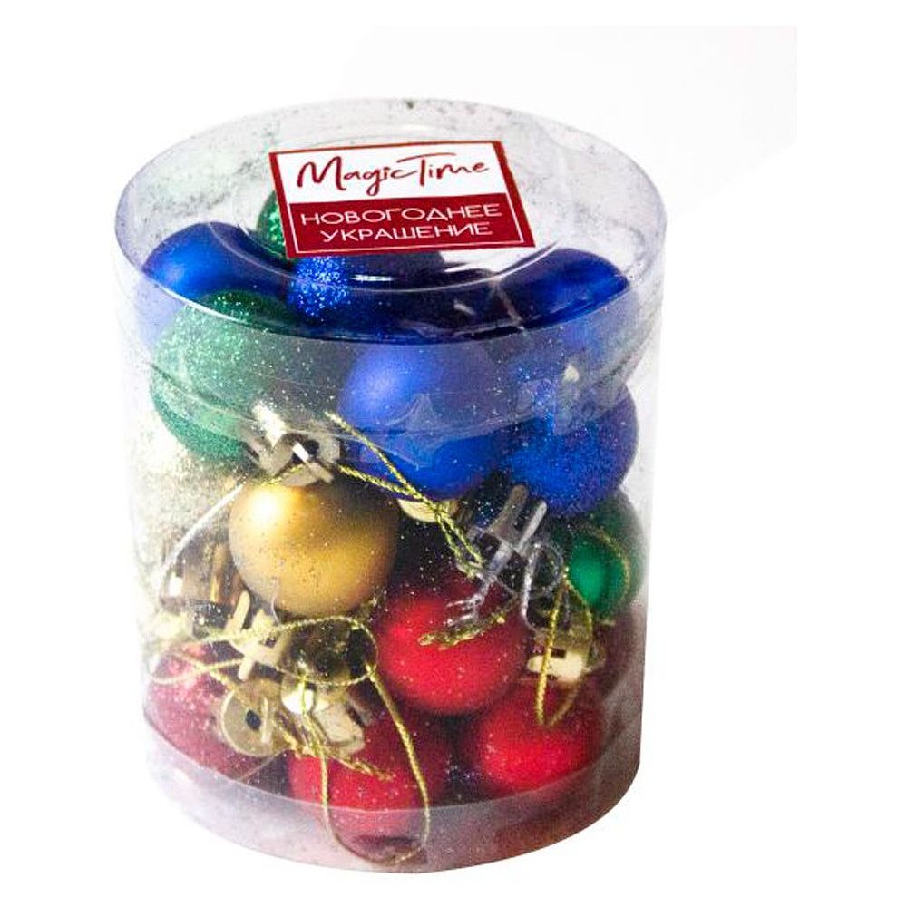 Шар елочный "Миллениум", d2,5 см, 24 шт