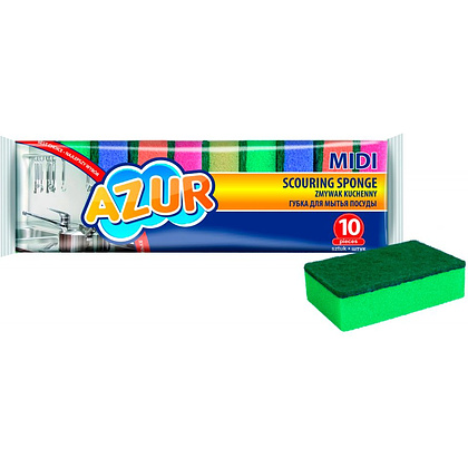 Губка кухонная для мытья посуды "Azur Midi"