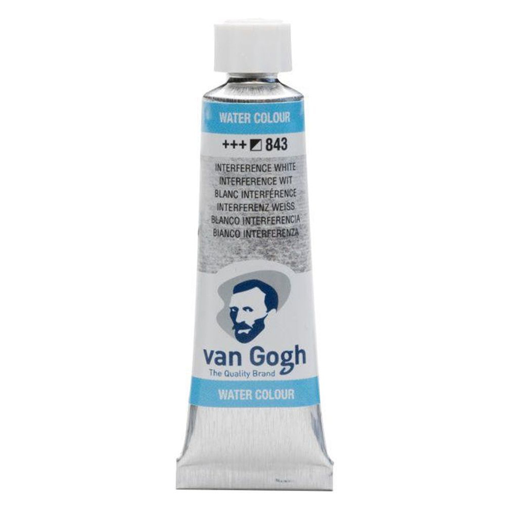 Краски акварельные "Van Gogh", 843 интеферентный белый, 10 мл, туба