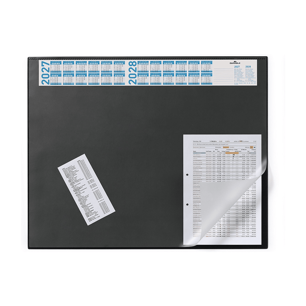 Бювар с поднимающимся верхом, 52x65 см, черный - 3