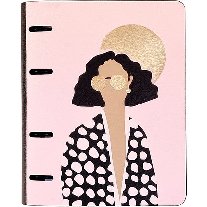 Тетрадь "Moongirls", А5, 120 листов, клетка, розовый