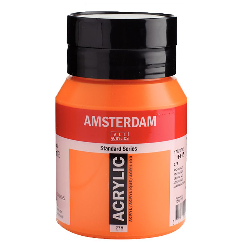 Краски акриловые "Amsterdam", 276 оранжевый AZO, 500 мл
