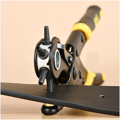 Дырокол Deli YS EDL1919A (пробойник, просекатель) для кожи, 250 мм., 6-в-1 - 4