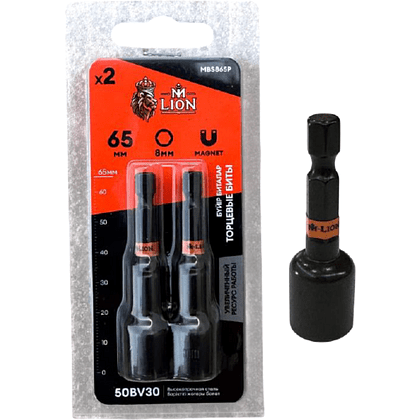 Бита торцевая M-Lion MHS1065-2, 10х65 мм, 2 шт/упак