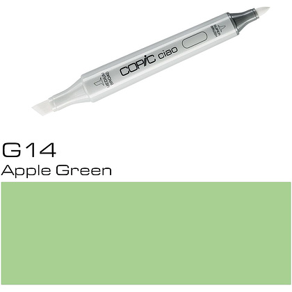 Маркер перманентный "Copic ciao", G-14 яблочный зеленый