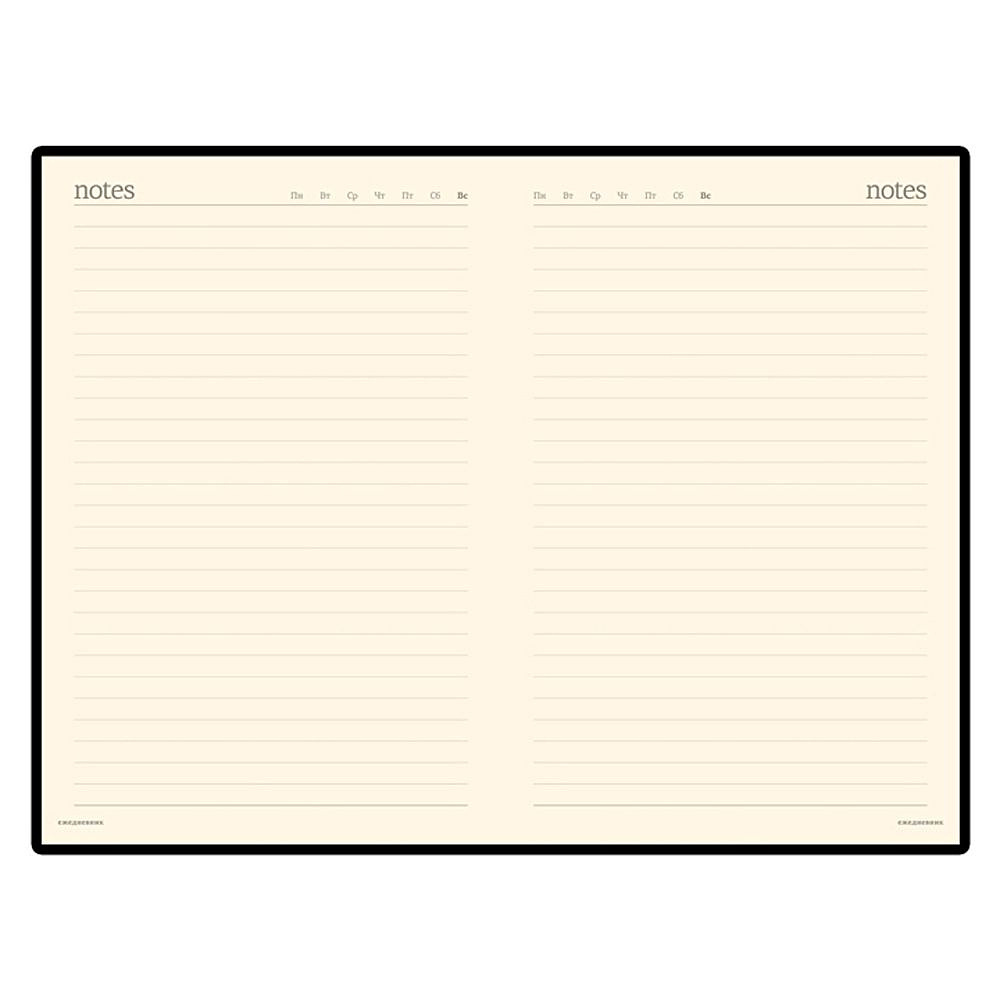 Ежедневник недатированный "Megapolis", А5, 320 страниц, черный - 2