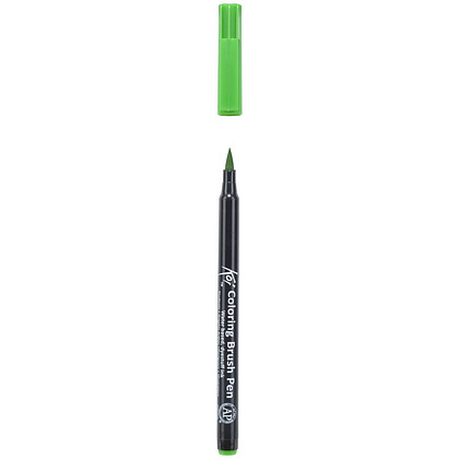 Маркер акварельный "Koi Color Brush", изумрудный - 3