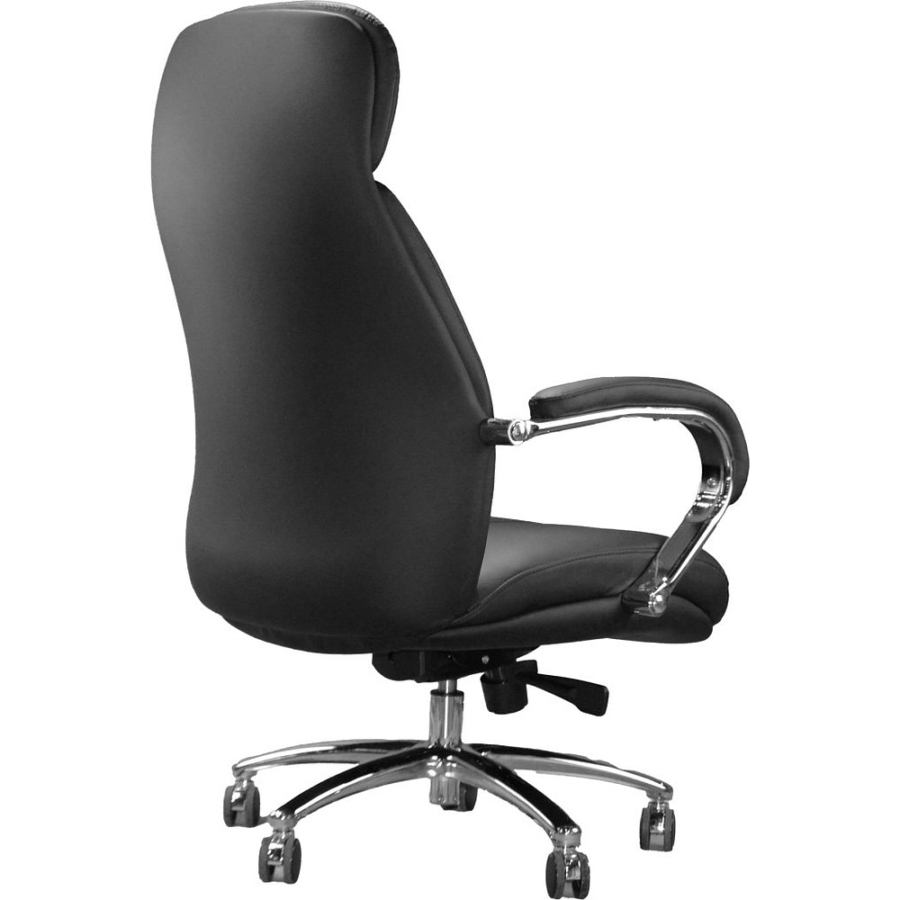 Кресло для руководителя EVERPROF MAXI экокожа, черный, крестов. алюминий - 5