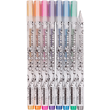 Набор гелевых ручек "Uni Write. Metallic", 8 штук