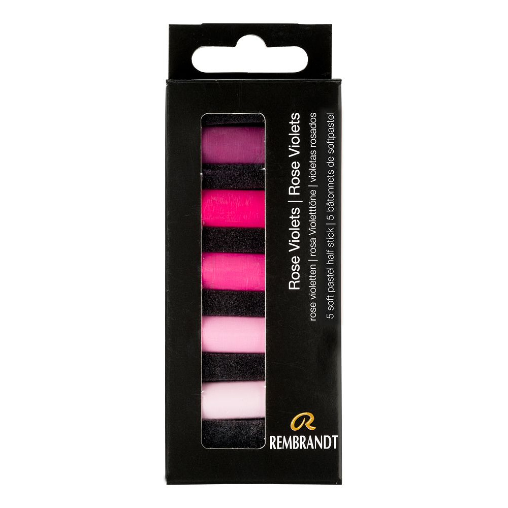 Набор мягкой пастели "Rembrandt Half Pastel", 5 цветов, красно-фиолетовые