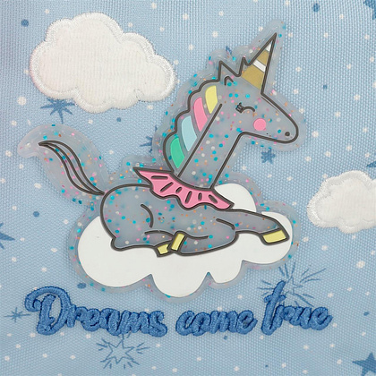Рюкзак школьный Enso "Dreams come true", M, голубой, розовый - 5