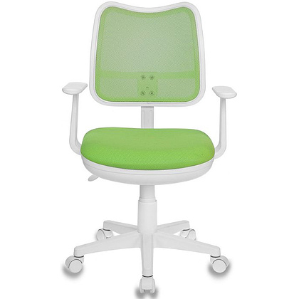 Кресло "Бюрократ CH-W797", сетчатая ткань, пластик, салатовый - 3